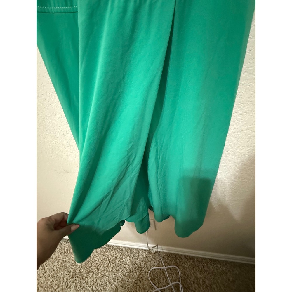 Donna Morgan Women's Sleeveless V Neck Sheath Dress Green Size 14 Career - Picture 4 of 5